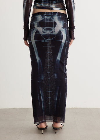 Mesh Long Skirt