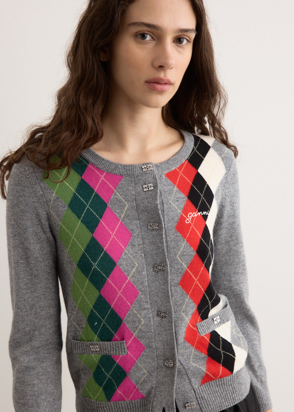 Cashmere Wool Mix Cardigan