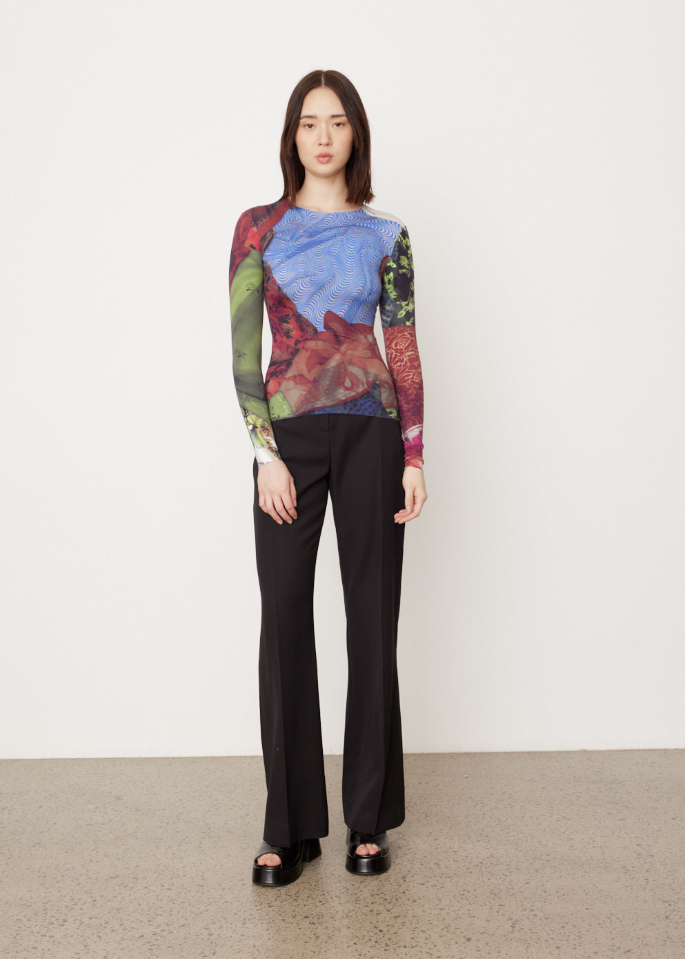 Scarves Print Second Skin Top