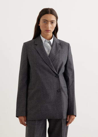 Off-Centre Wrap Blazer