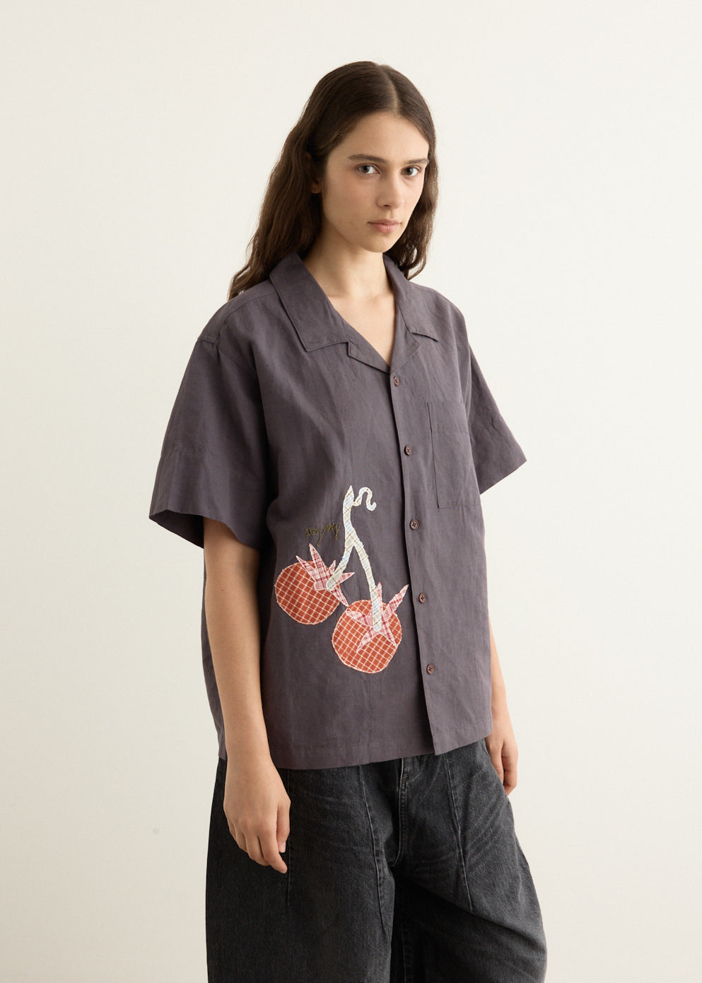 Hand Applique Greetings Shirt