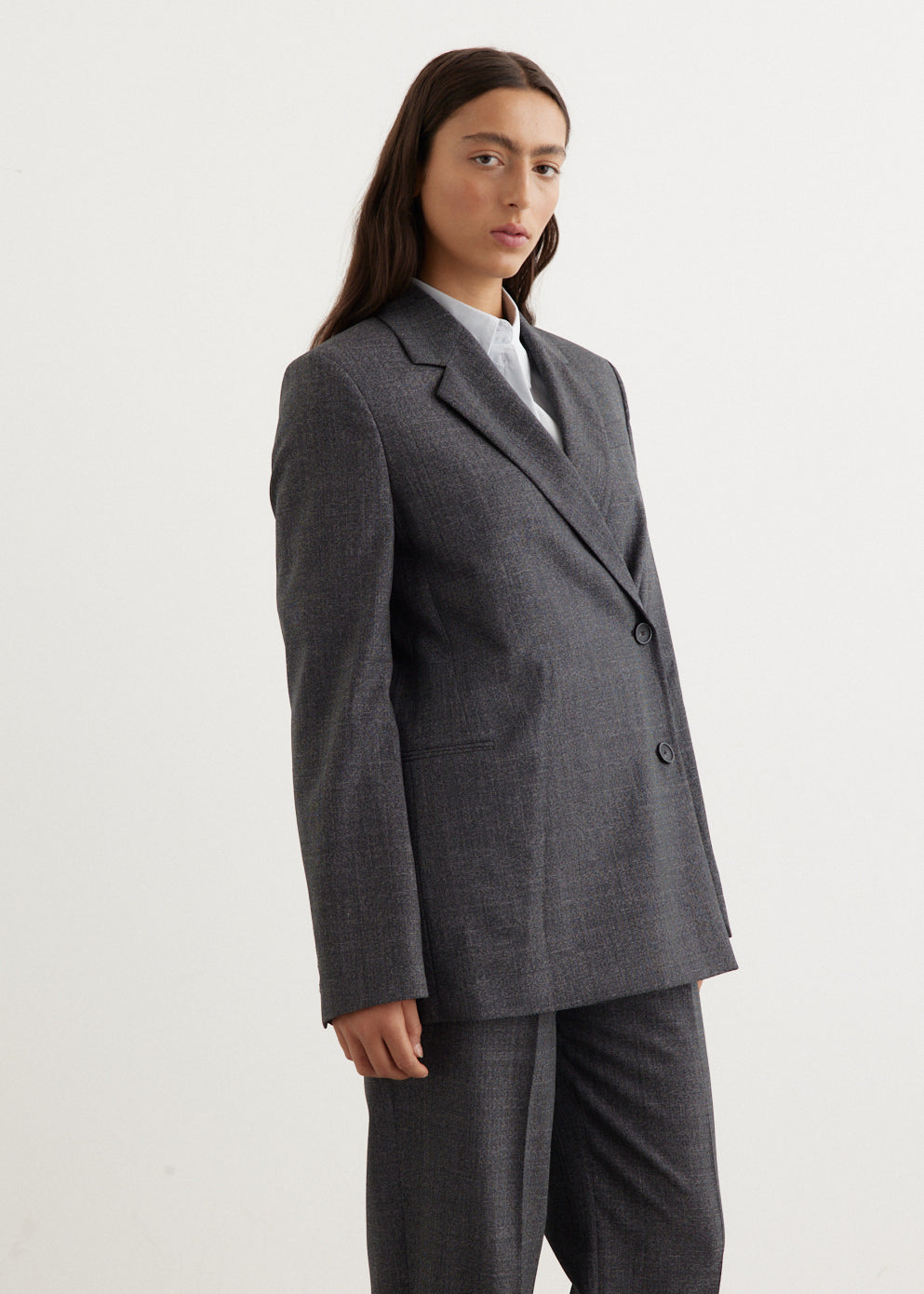 Off-Centre Wrap Blazer