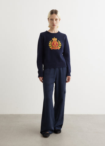 NY Crest Knitted Crewneck