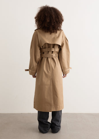 Bonded Cotton Trench Coat