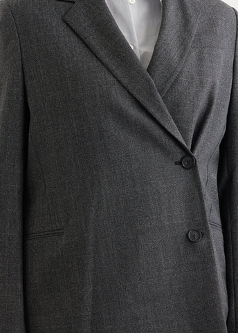 Off-Centre Wrap Blazer