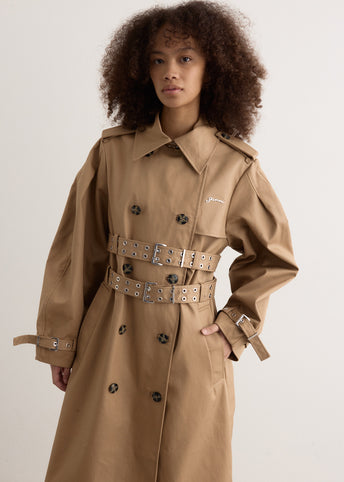 Bonded Cotton Trench Coat