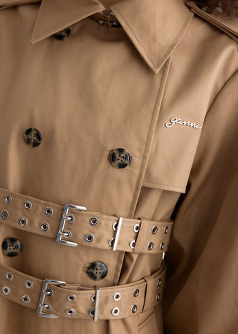 Bonded Cotton Trench Coat