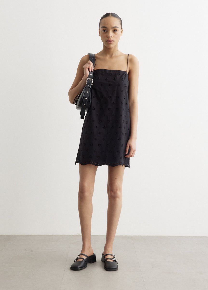 matteau crepe mini shift dress Broderie Shift Mini Dress