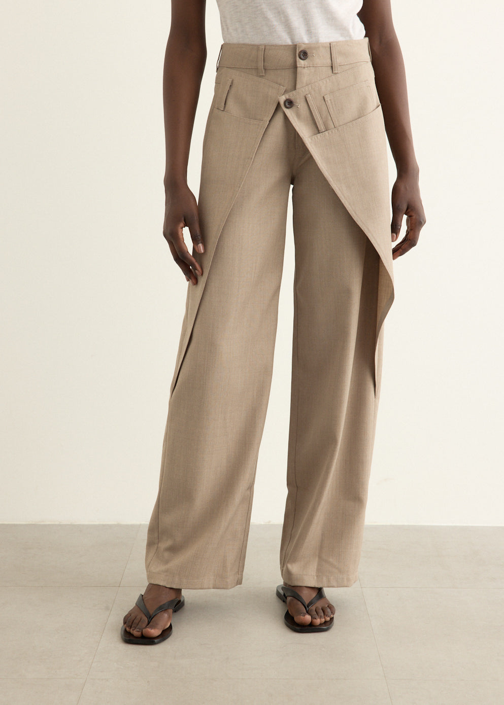 Wool Wrap Pants