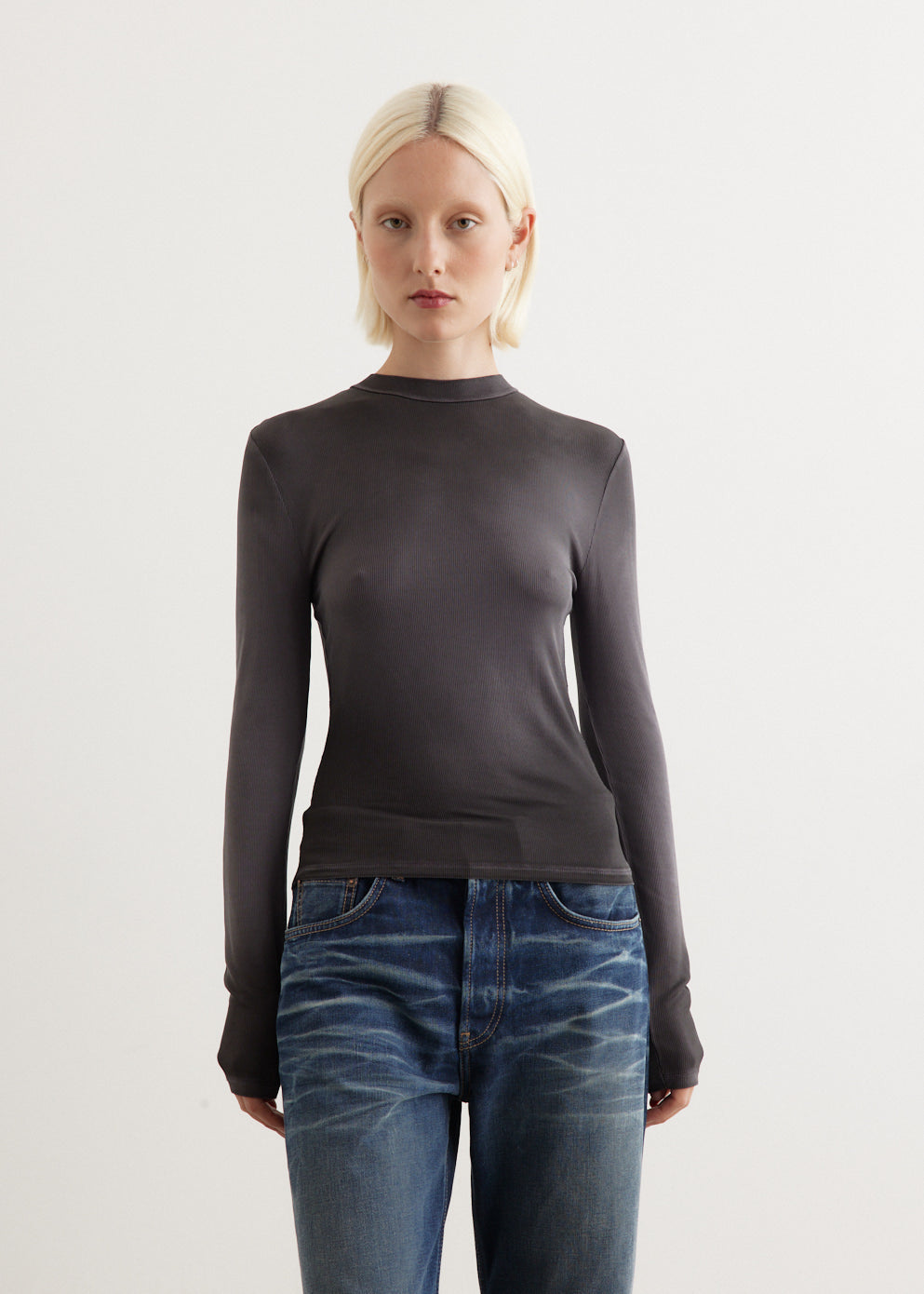 Acne Studios - Erman Cupro Long Sleeve T-Shirt - Tops,All Products : American Fashion Style Bags On Sale Acne Studios - Erman Cupro Long Sleeve T-Shirt - Tops,All Products : American Fashion Style Bags On Sale