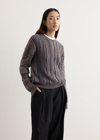 Shutter Rope Fitted Crewneck Jumper