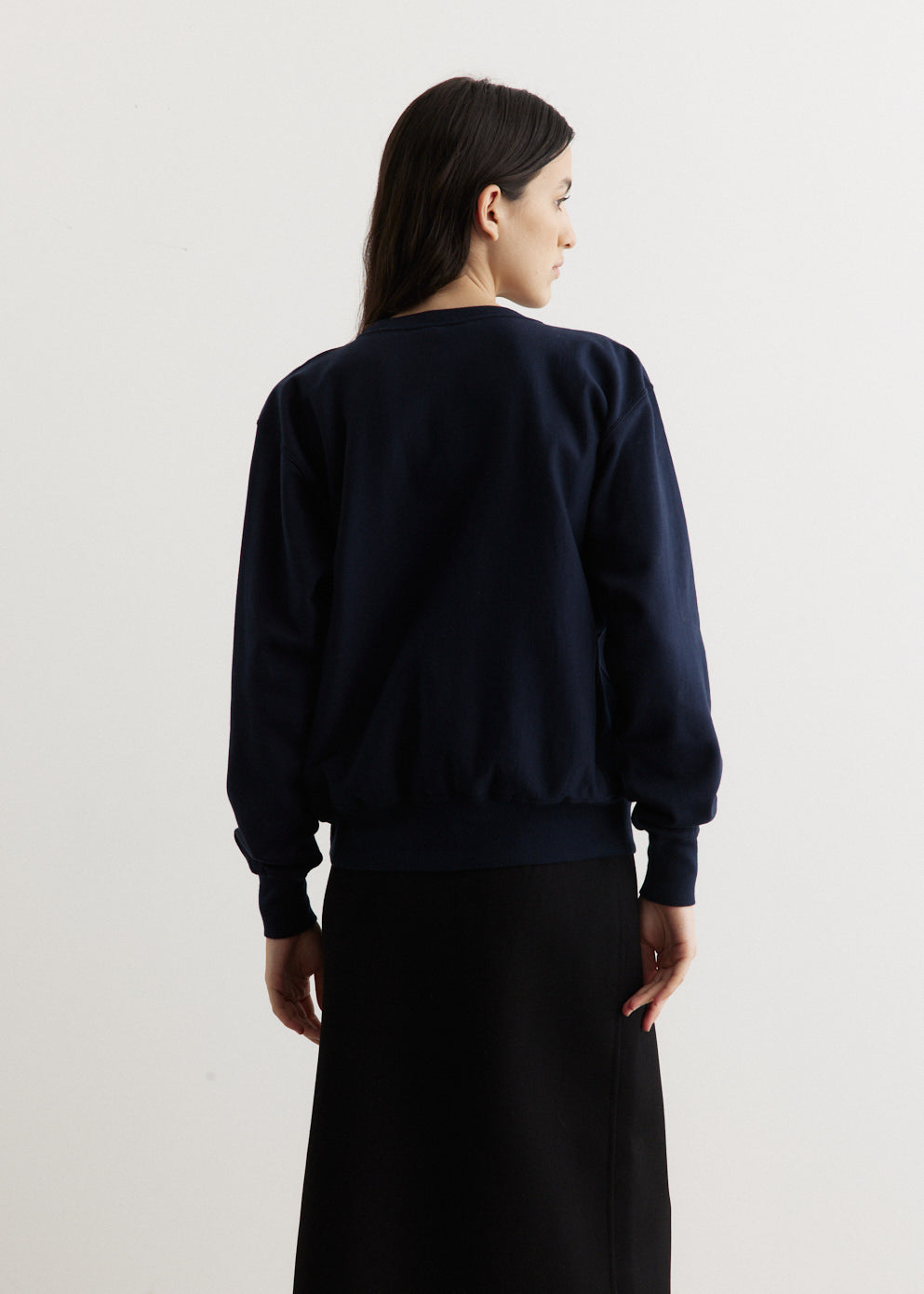 Elastic High Gauge Sweat Pullover