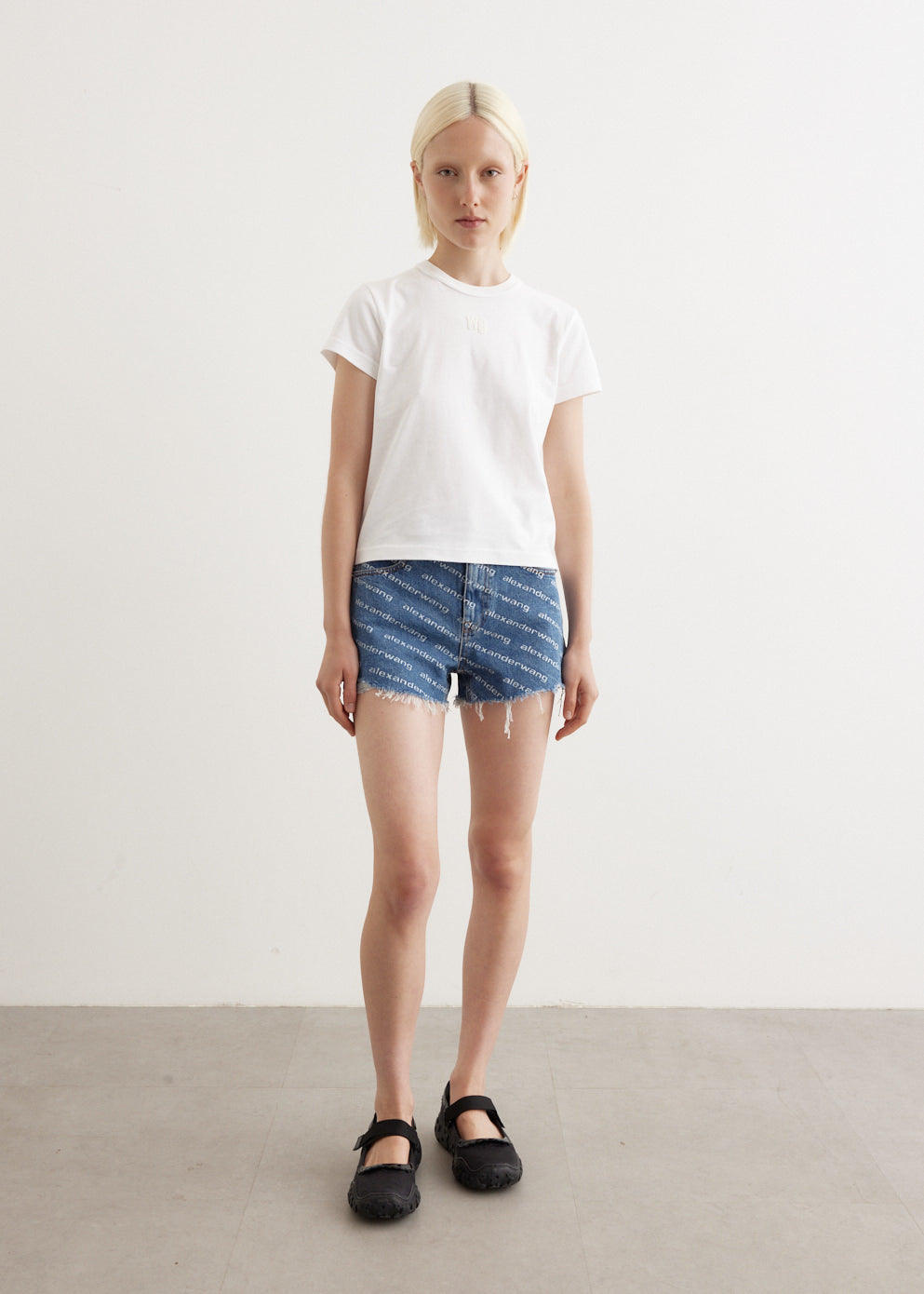 Logo Print Bite Shorts