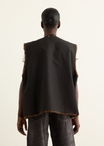 Collarless Pocket Vest