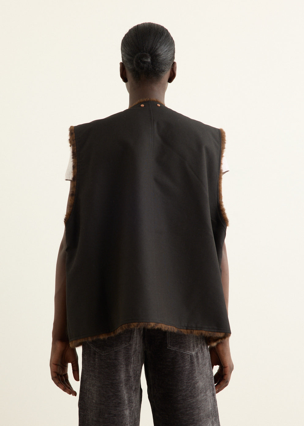 Collarless Pocket Vest