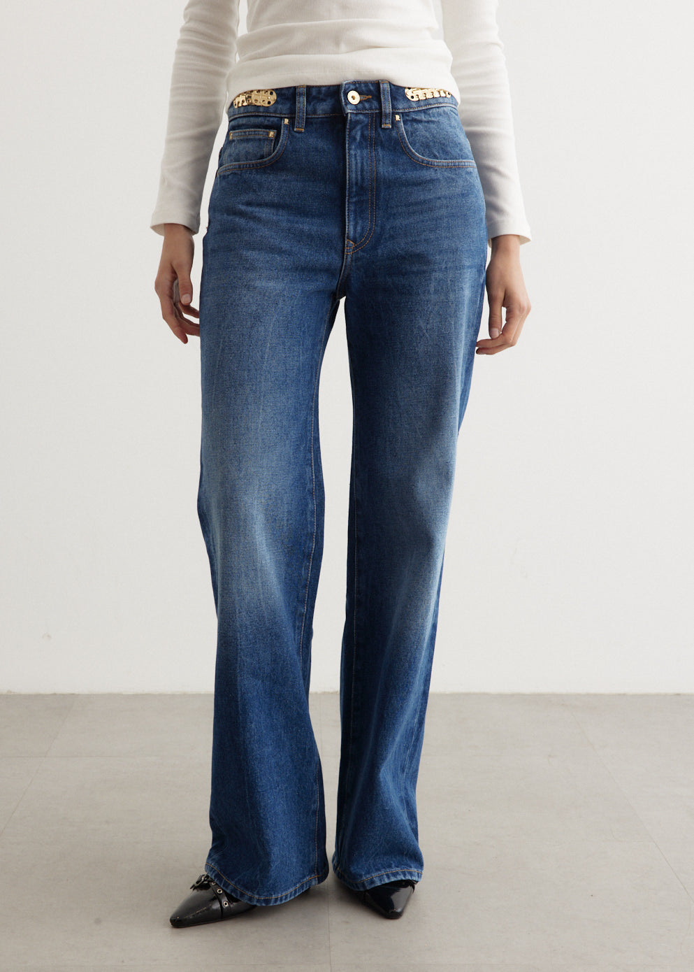 Rabanne - Pantalon Dark Denim Jeans - Jean,Specials : American Fashion Style Bags On Sale Rabanne - Pantalon Dark Denim Jeans - Jean,Specials : American Fashion Style Bags On Sale