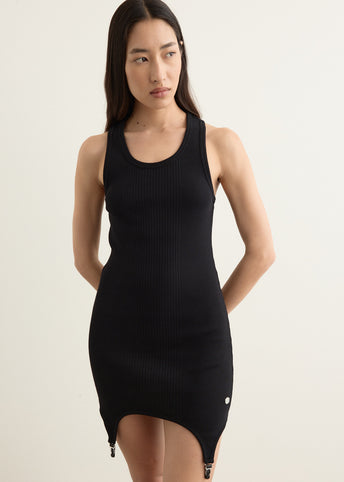 Cotton Ribbed Garter Dress