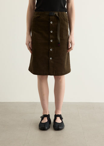 Buttoned Down Midi Skirt