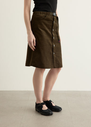 Buttoned Down Midi Skirt