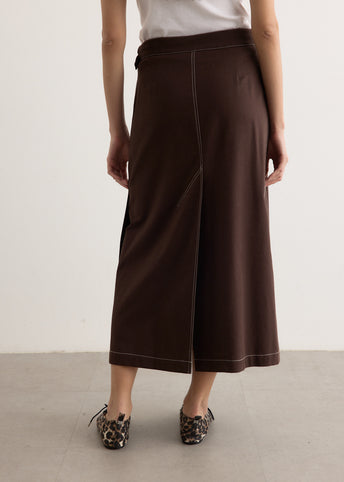 Umbra Wrap Midi Skirt