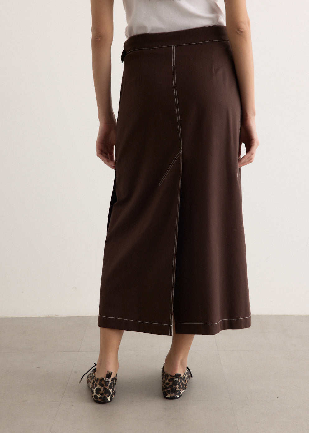 Umbra Wrap Midi Skirt