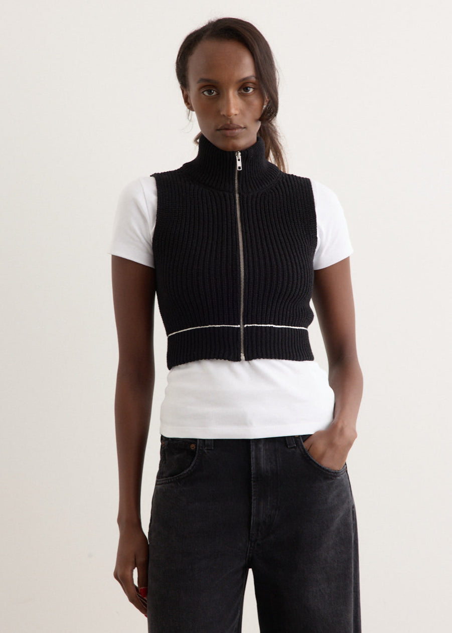 MM6 - Cotton Gilet - Vest,Specials : American Fashion Style Bags On Sale MM6 - Cotton Gilet - Vest,Specials : American Fashion Style Bags On Sale