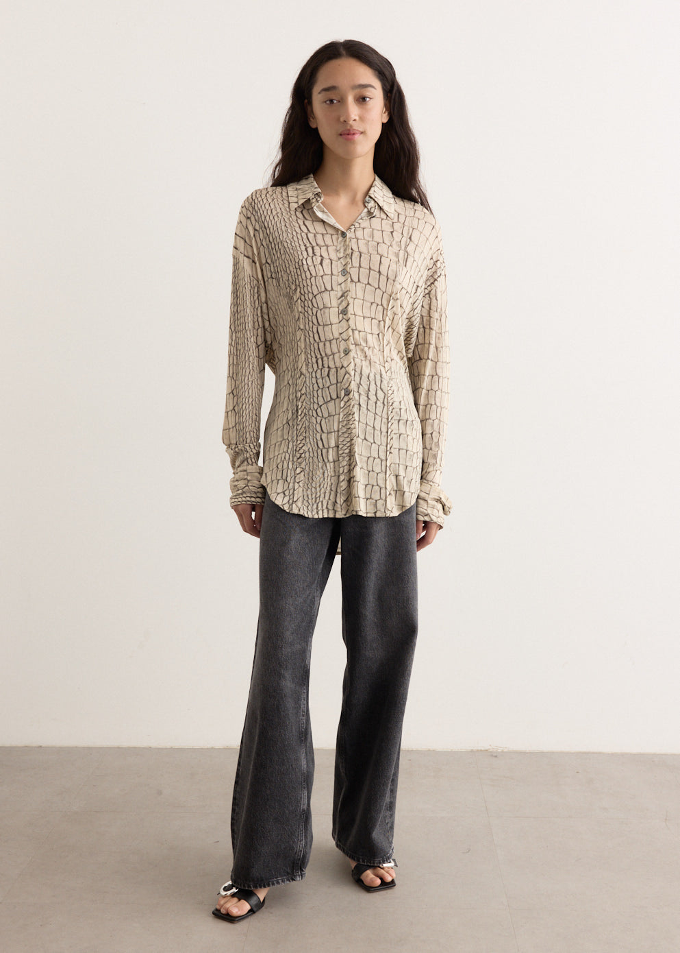 Suri Croco Fluid Shirt