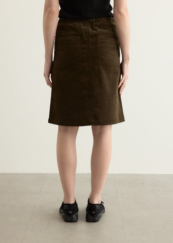 Buttoned Down Midi Skirt