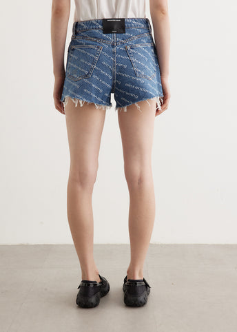 Logo Print Bite Shorts