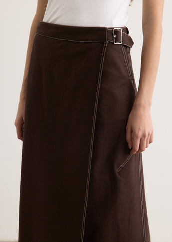 Umbra Wrap Midi Skirt