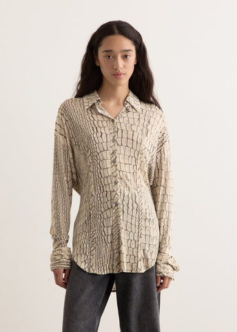 Suri Croco Fluid Shirt