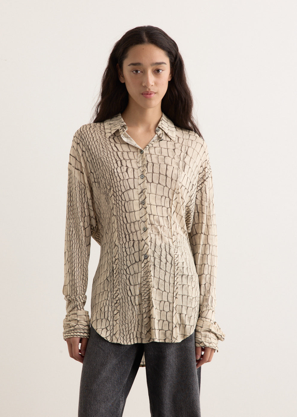 Suri Croco Fluid Shirt