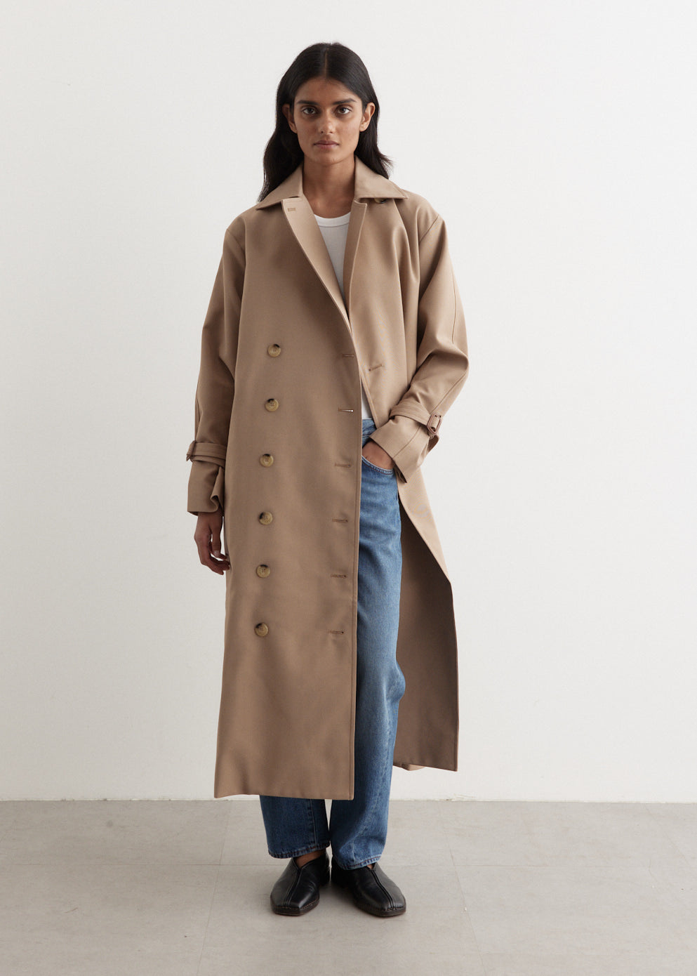 Toteme - Signature Trench Coat - Coat,Specials : American Fashion Style Bags On Sale Toteme - Signature Trench Coat - Coat,Specials : American Fashion Style Bags On Sale