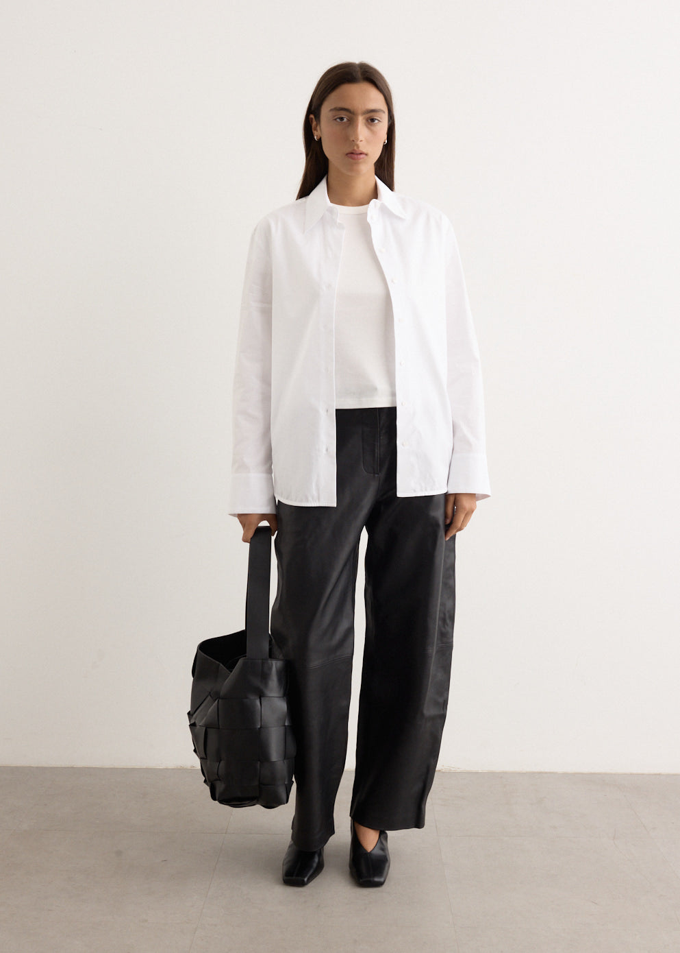Leather Balloon Pants