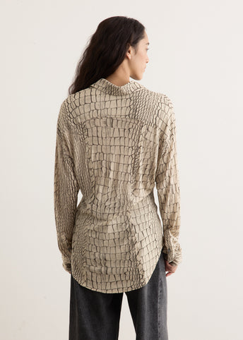 Suri Croco Fluid Shirt