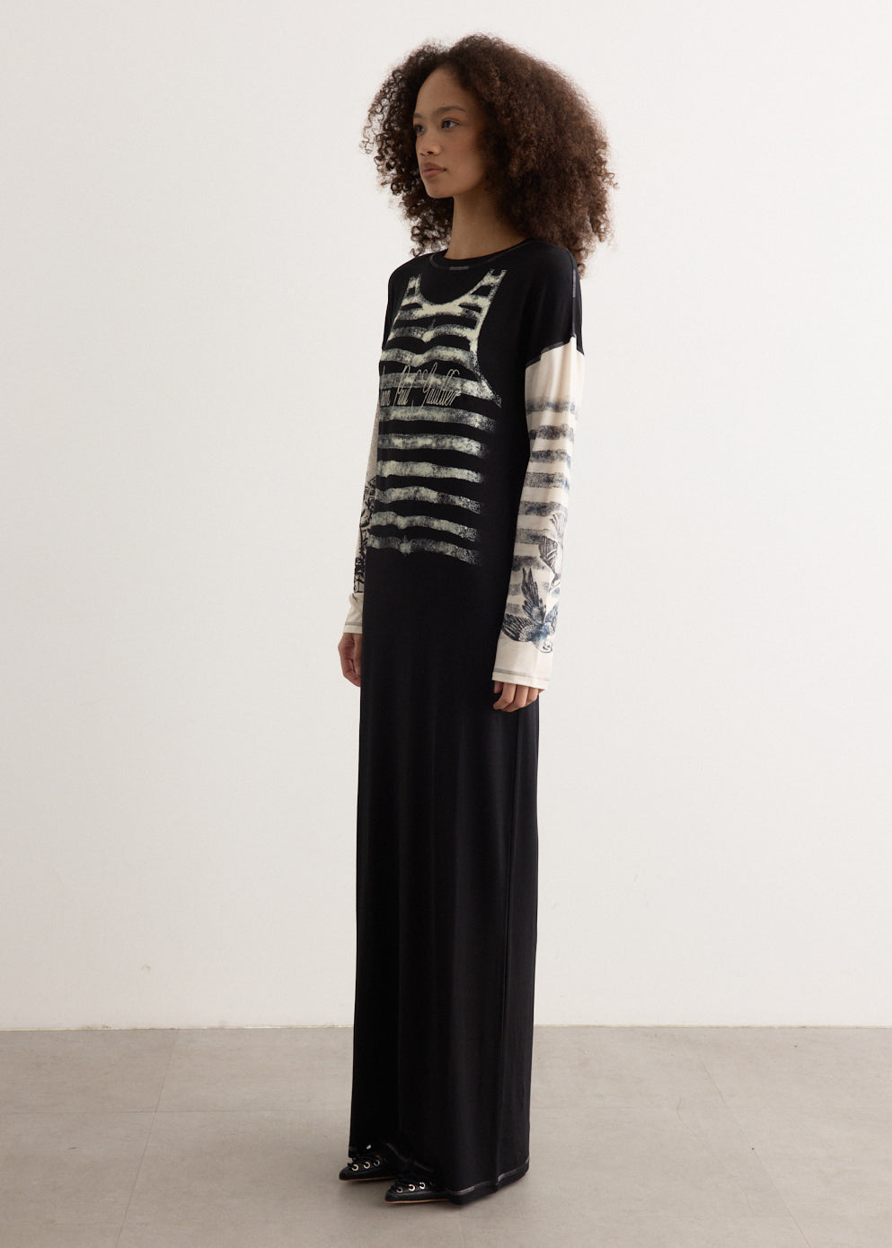 Thin Jersey Long Sleeves Dress