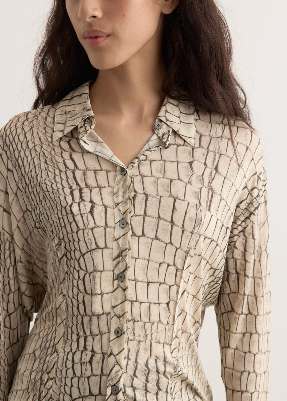 Suri Croco Fluid Shirt