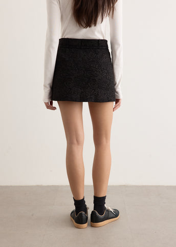 Elixir Belted Mini Skirt