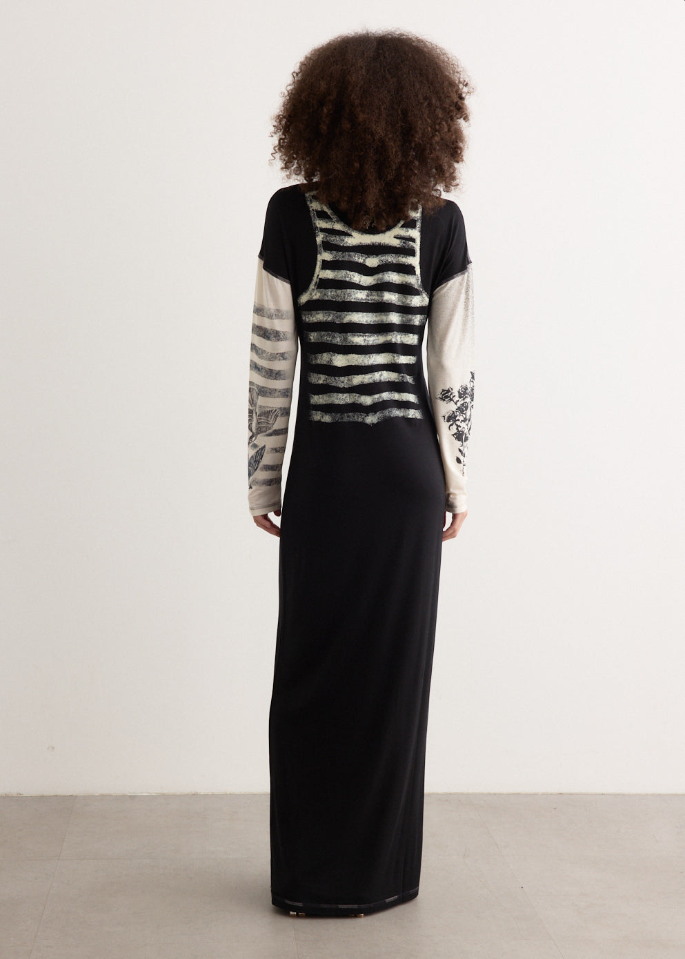 Thin Jersey Long Sleeves Dress