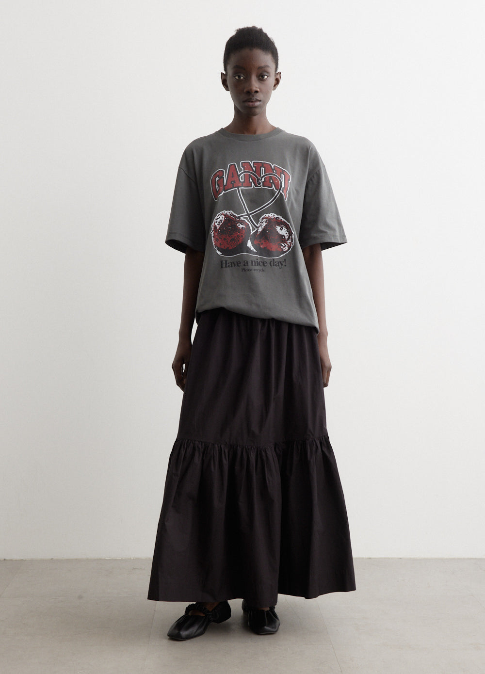 Future Heavy Cherry Drop Shoulder T-Shirt