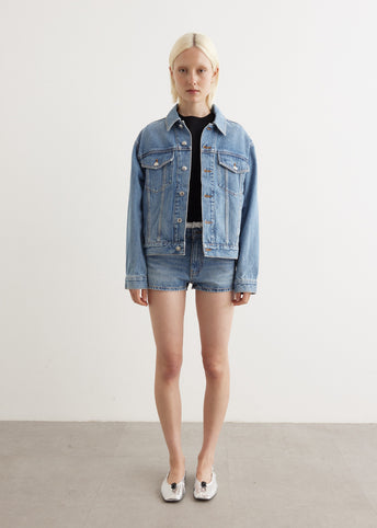 High Rise Mini Short Pointelle Undie Shorts