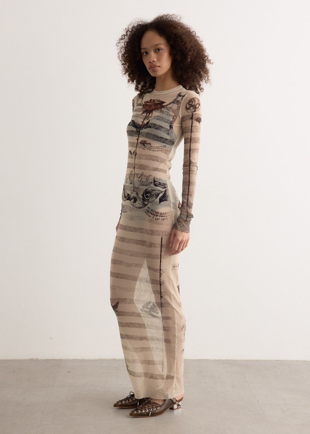 Mesh Long Dress