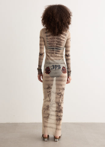 Mesh Long Dress