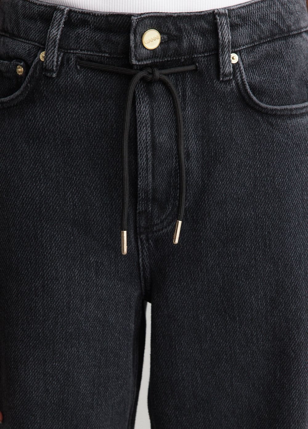 Heavy Denim Izey Drawstring Jeans