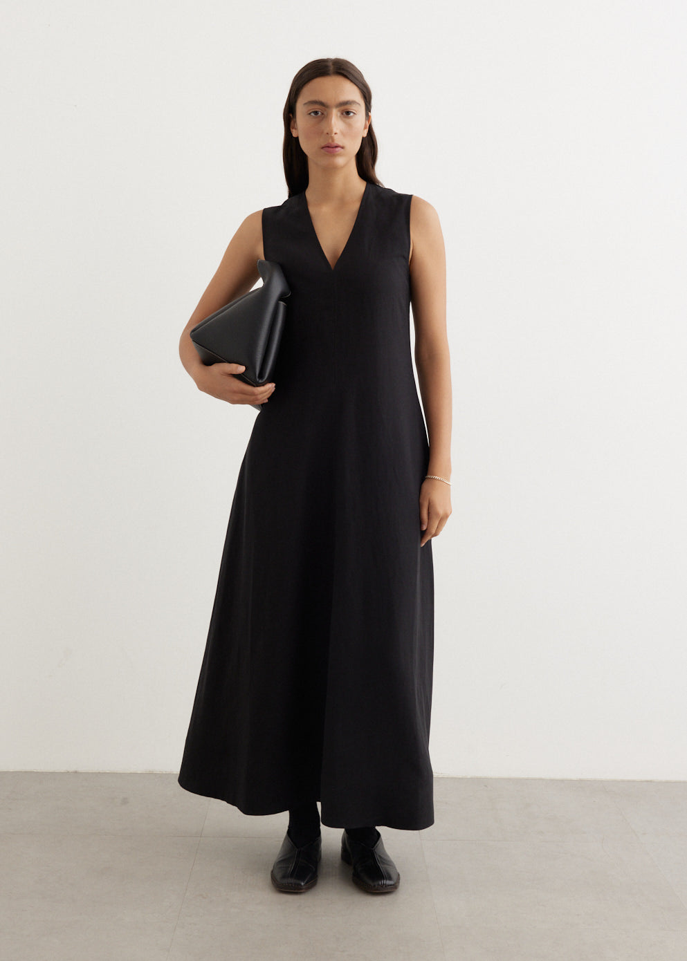 Fluid V-Neck Dress