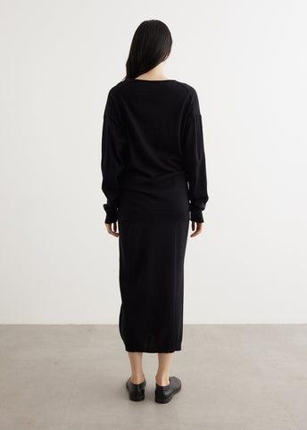 Long Trompe L'oeil Dress