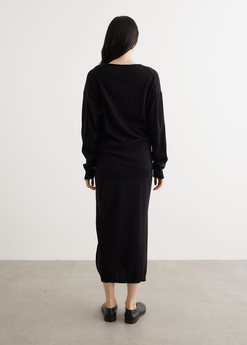 Long Trompe L'oeil Dress
