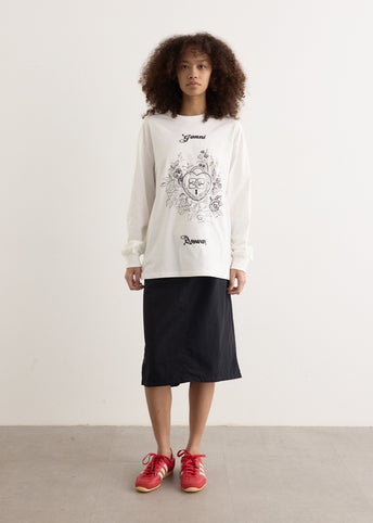 Re-Cut Heavy Jersey Charm Long Sleeve T-Shirt