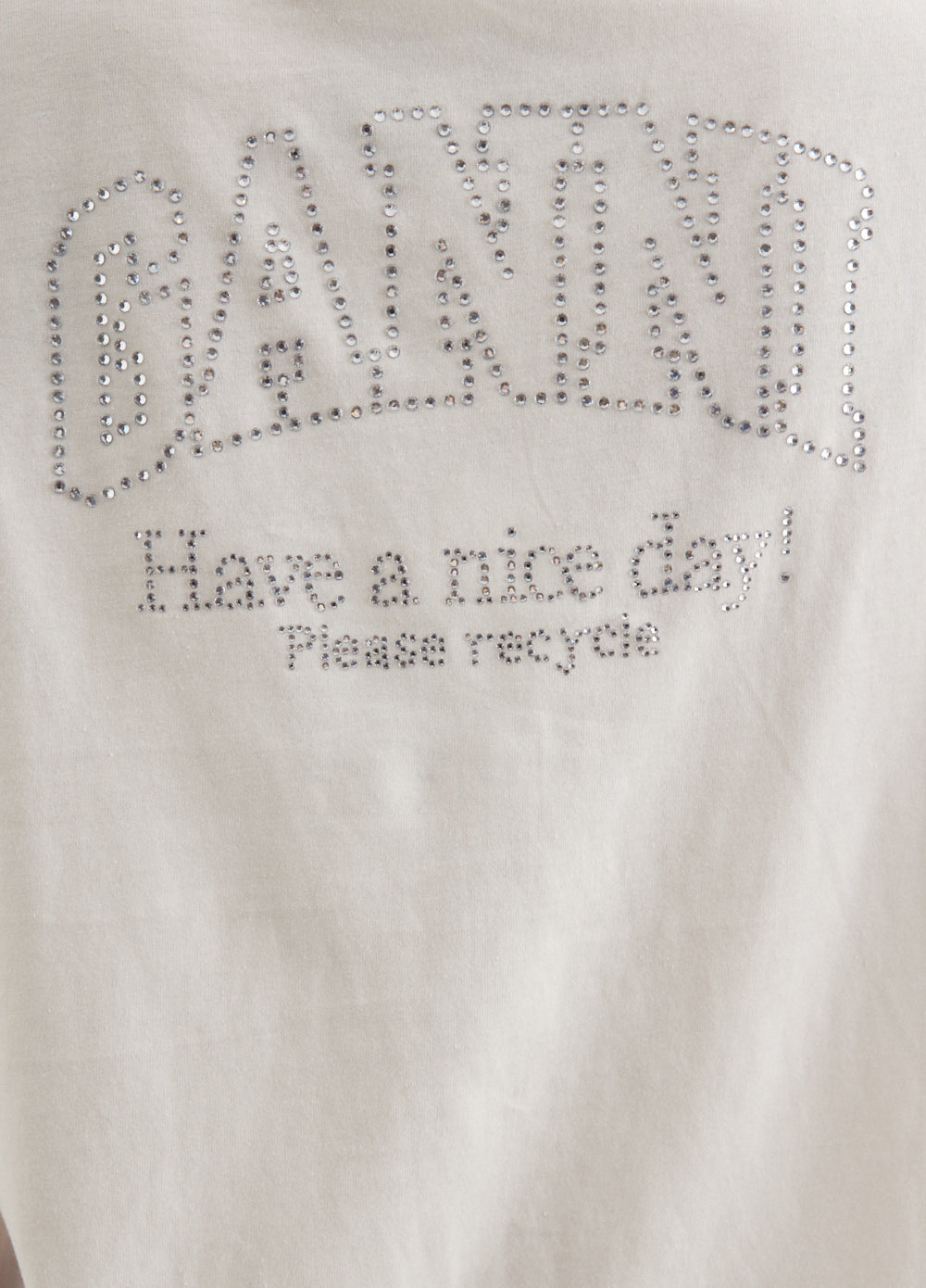 Basic Jersey Rhinestone Relaxed T-Shirt