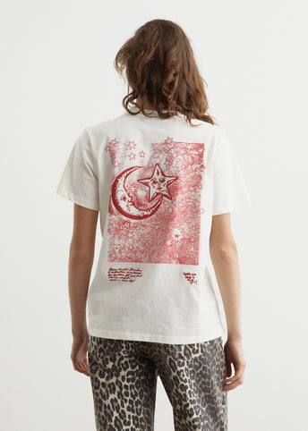 Basic Jersey Celestial Poster Relaxed T-Shirt